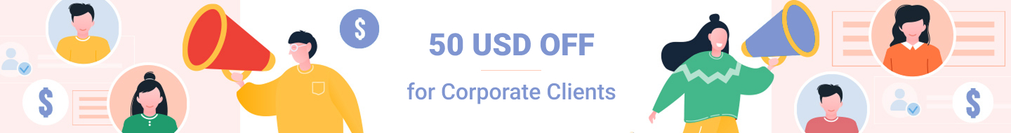 Corporate referral program banner