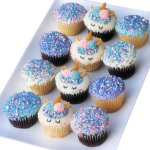 White Chocolate Dipped Unicorn Cupcakes