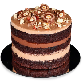 Hazelnut Bliss Chocolate Cake