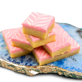 Pink and White Chocolate Blondies
