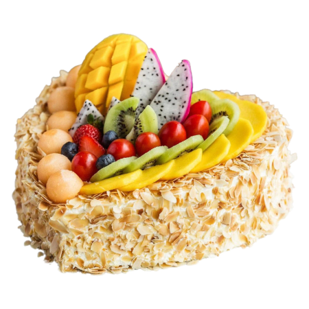 Almond Crusted Fruit Cake