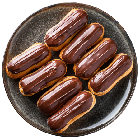 8 Chocolate Eclairs