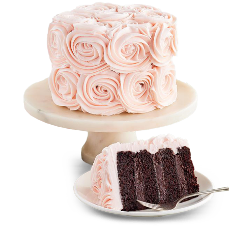 Chocolate Celebration with Roses Cake