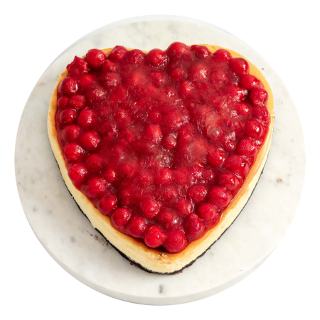 Heart Full of Cherries Cheesecake
