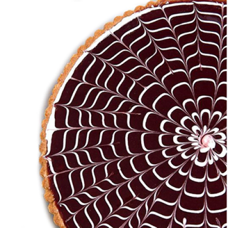 Swirled Raspberry Almond Tart